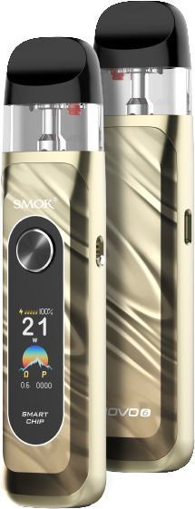 SMOK NOVO 6 Pod Kit CRC – 40W Compact Vape Device with Display - Gold Colour