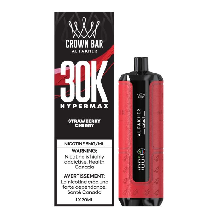 AL FAKHER Crown Bar Hyper Max 30K Disposable Vape – Strawberry Cherry