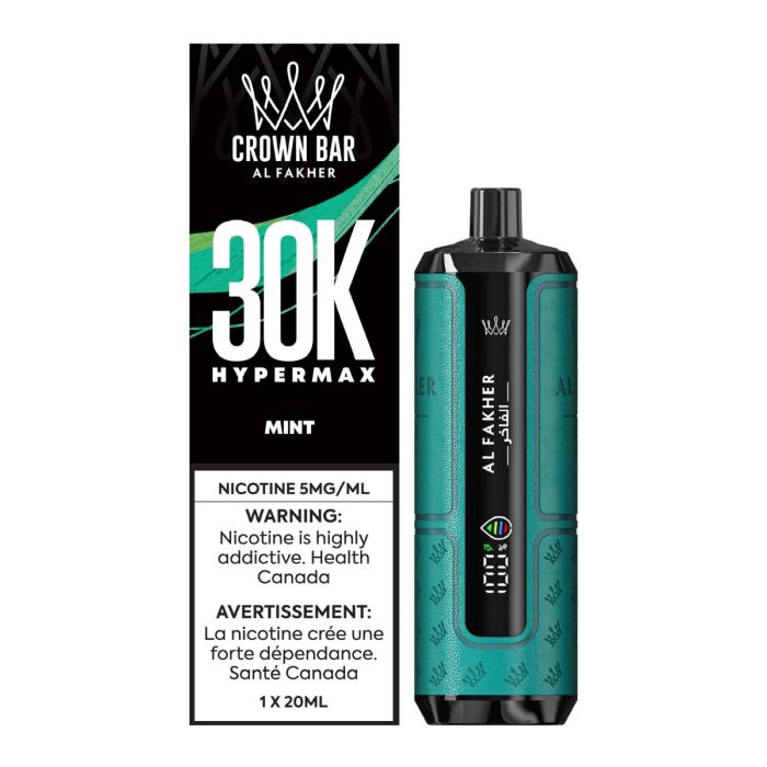 AL FAKHER Crown Bar Hyper Max 30K Disposable Vape – Mint
