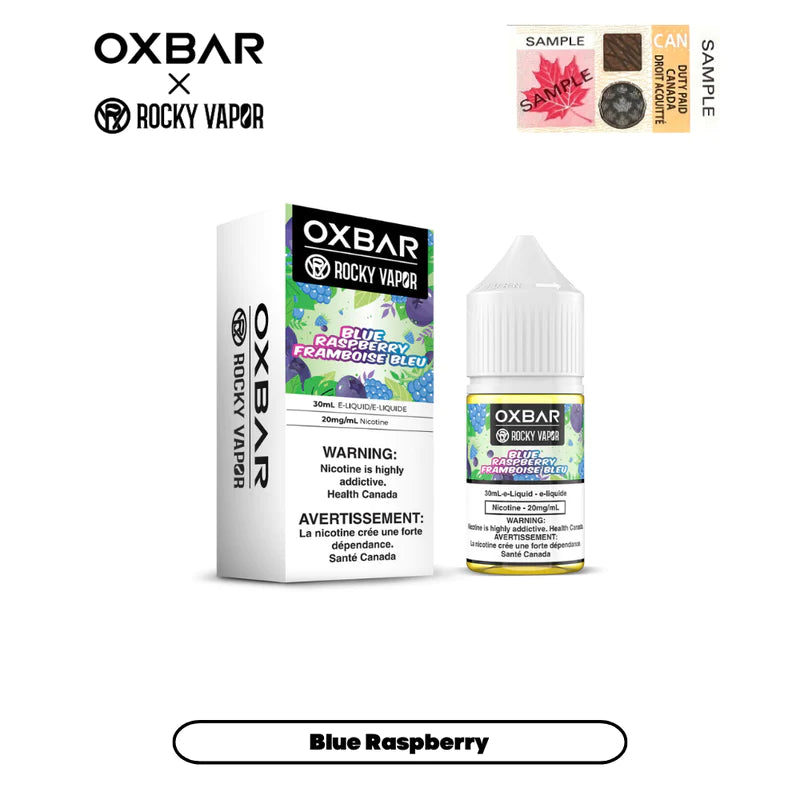 ROCKY VAPOR OXBAR E-LIQUIDS - BLUE RASPBERRY