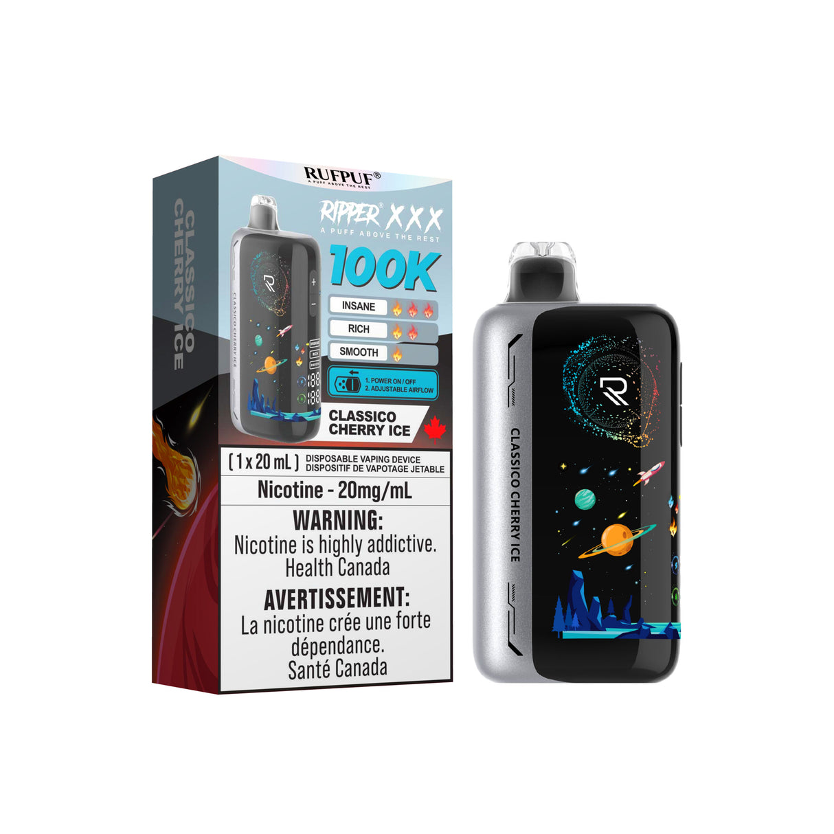 Classico Cherry Ice Ripper XXX 100K Disposable Vape
