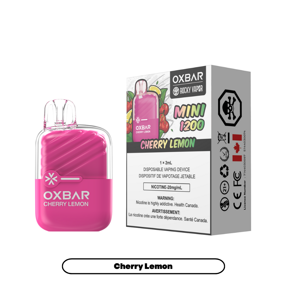 Rocky Vapor Oxbar Mini 1200 - Cherry Lemon