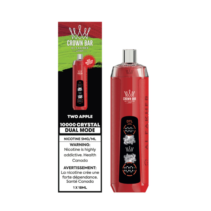 Two Apple - AL FAKHER Crystal Crown Bar Disposable Vape 10000