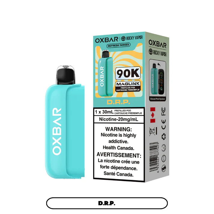 Rocky Vapor Oxbar Maglink D.R.P Pod – 90,000 puffs – Refresh Series