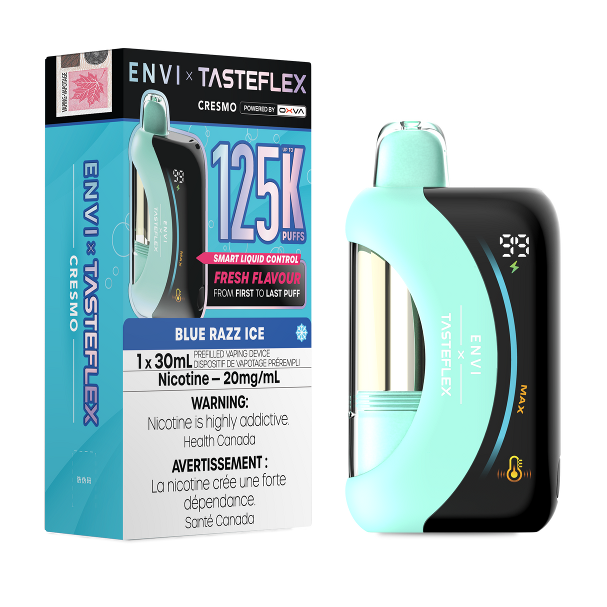 ENVI x TasteFlex Cresmo 125K Blue Razz Ice