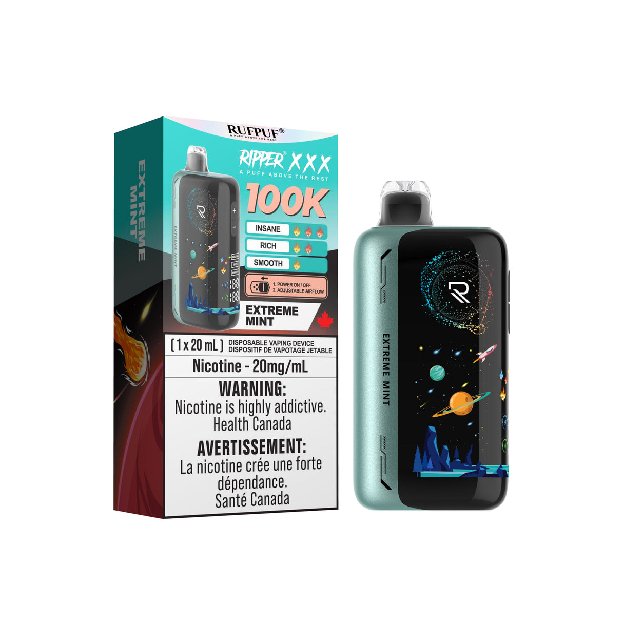 Extreme Mint Ripper XXX 100K Disposable Vape