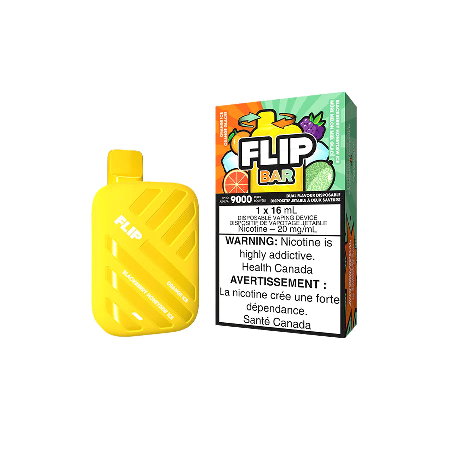 Flip Bar Disposable Vape - Orange Ice and Blackberry Honeydew Ice