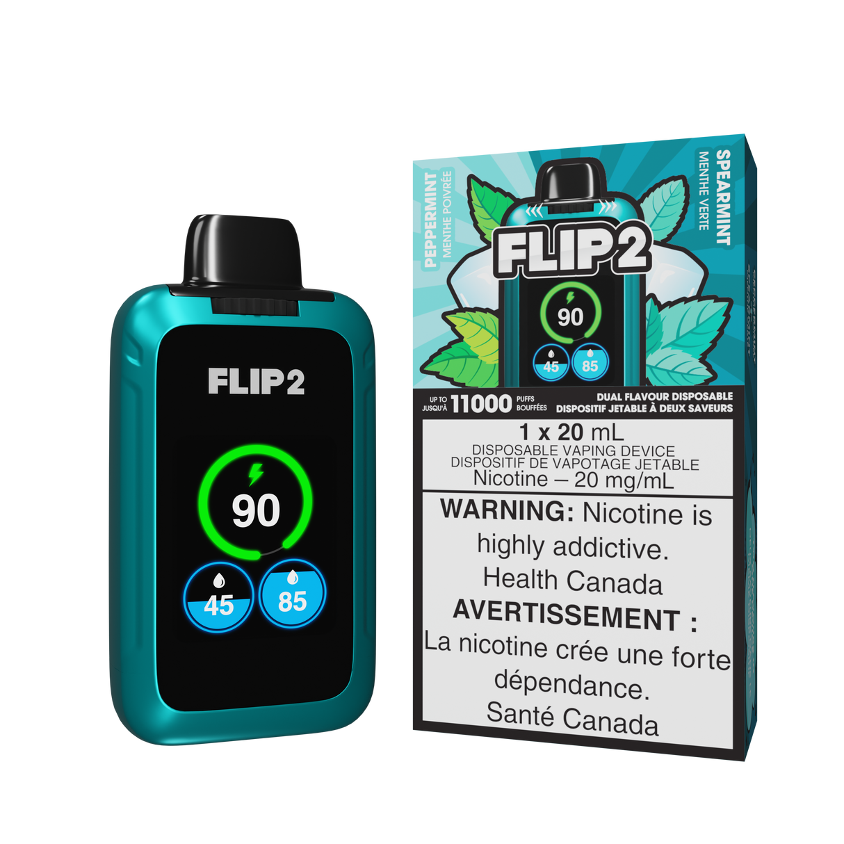 Flip 2 Disposable Vape - Peppermint and Spearmint