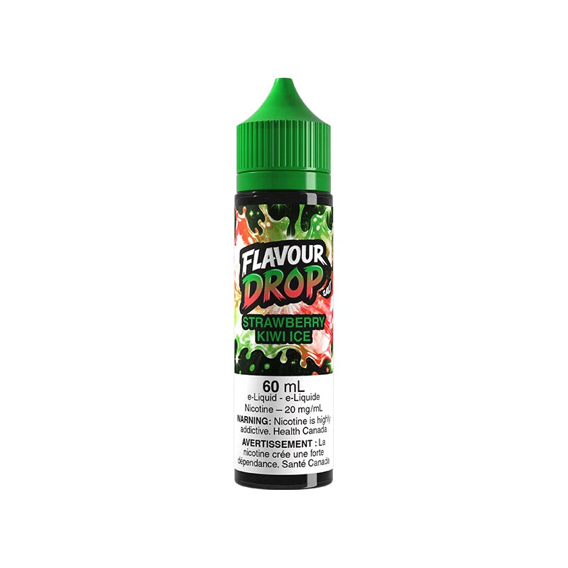 Strawberry Kiwi Ice Flavour Drop 60mL Nic Salt e-liquid with strawberry kiwi ice flavour