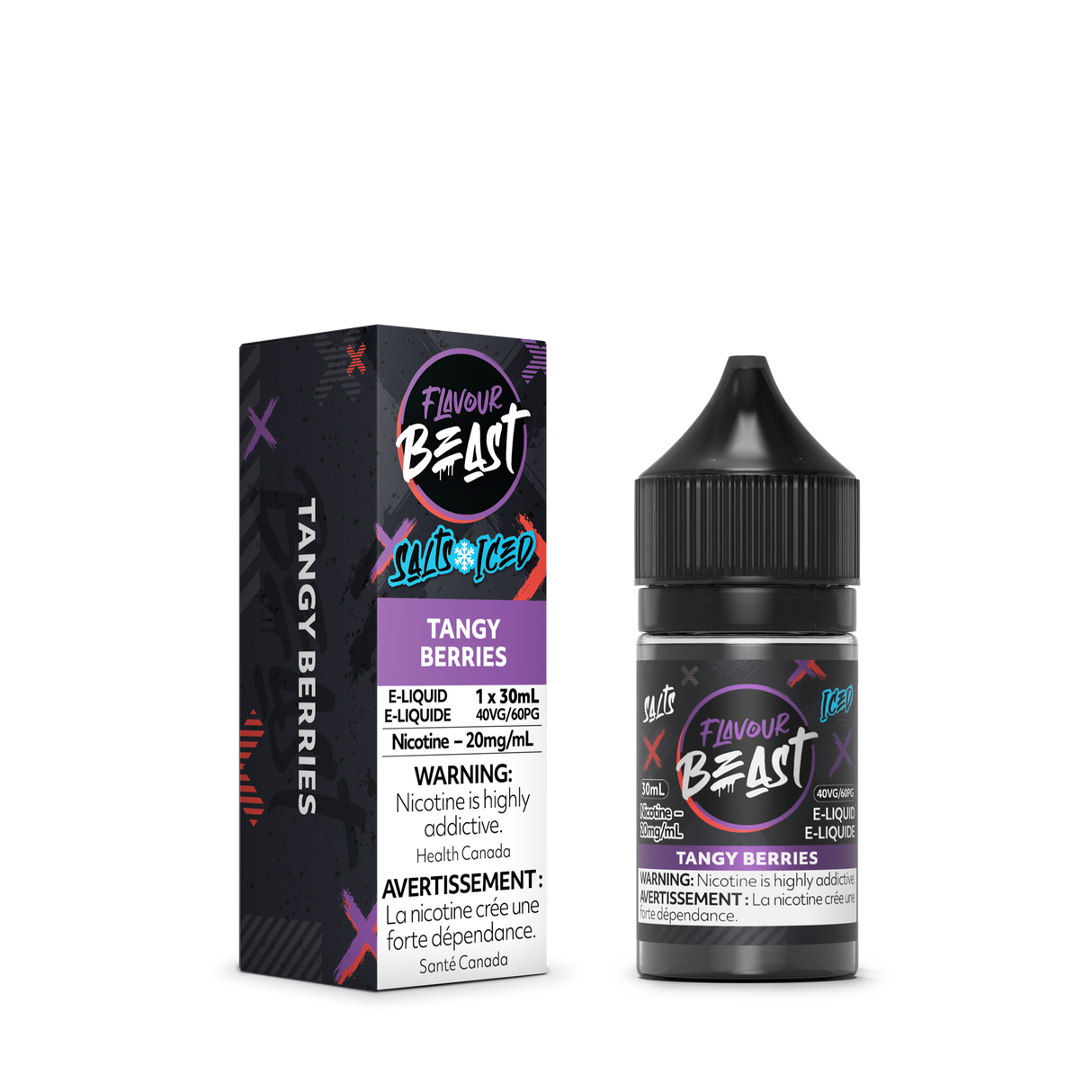 Tangy Berries Iced - Flavour Beast Nic Salt E-Liquid