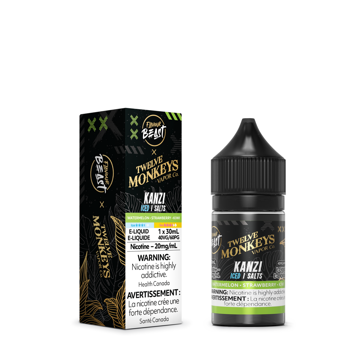 KANZI Iced - Flavour Beast X Twelve Monkeys Nicotine Salt