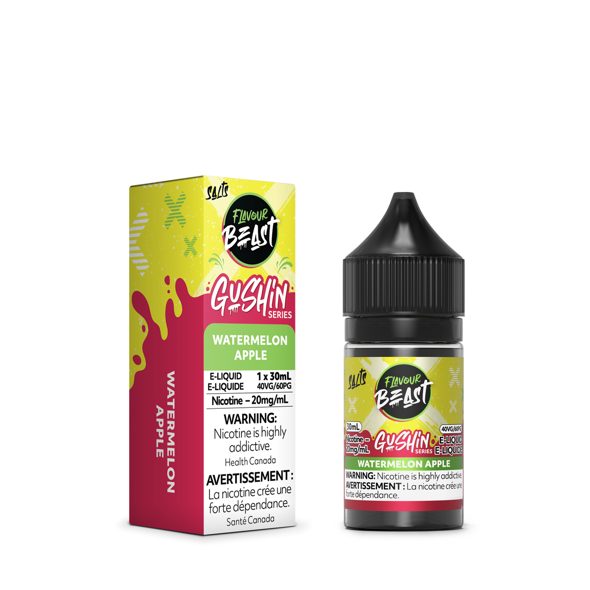 Flavour Beast Salt - Gushin Watermelon Apple 30ml