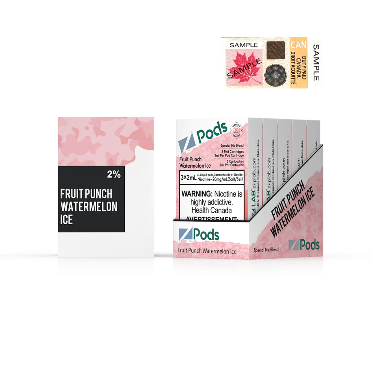 FRUIT NECTAR WATERMELON ICE - Z PODS ( SUPREME NIC BLEND)
