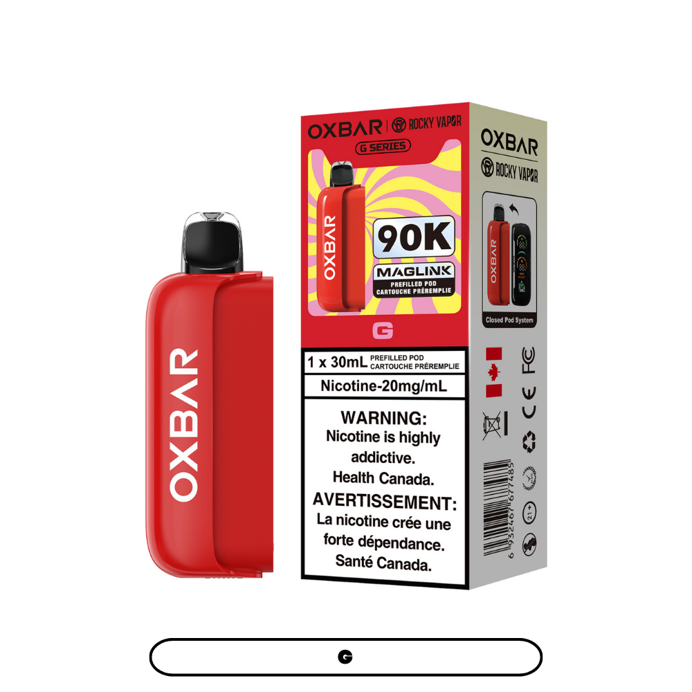 Rocky Vapor Oxbar Maglink G Series Pod – 90,000 puffs – G Series