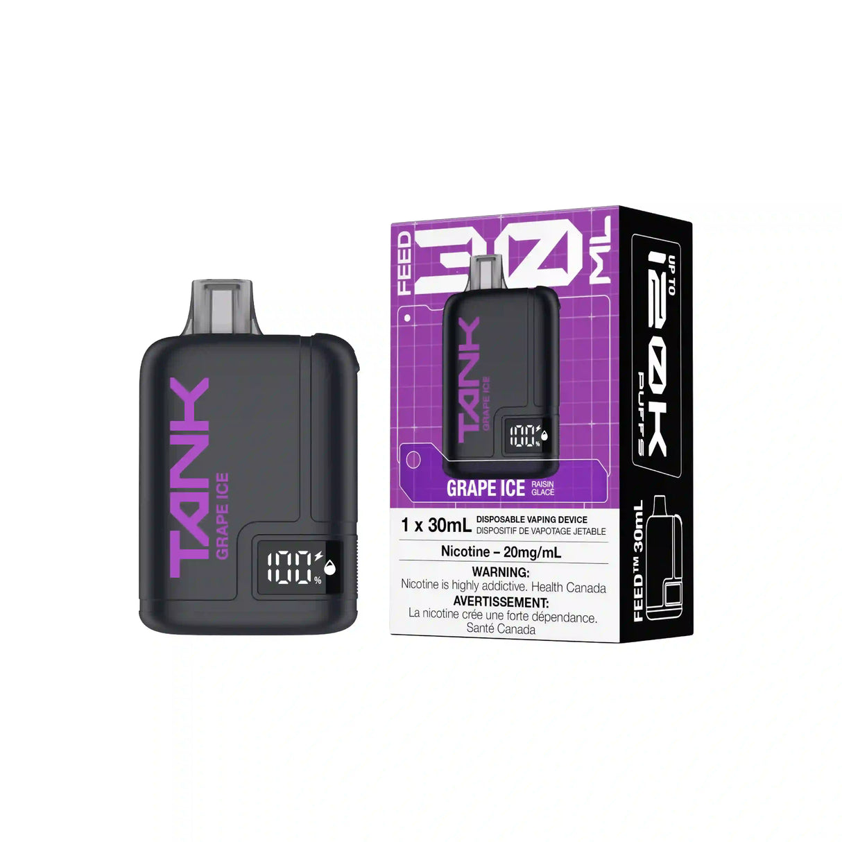 Grape Ice FEED Tank 120K Disposable Vape