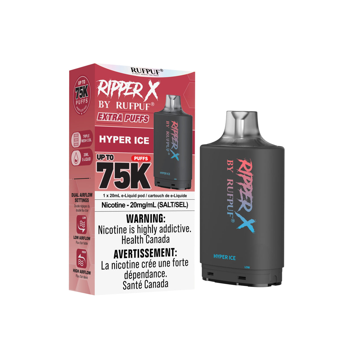 Hyper Ice - Ripper X 75k Turbo Pod 20mg/ml