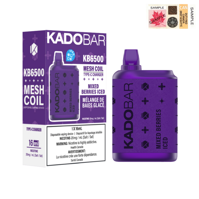 Mixed Berries Iced - KadoBar 6500 Disposable Vape
