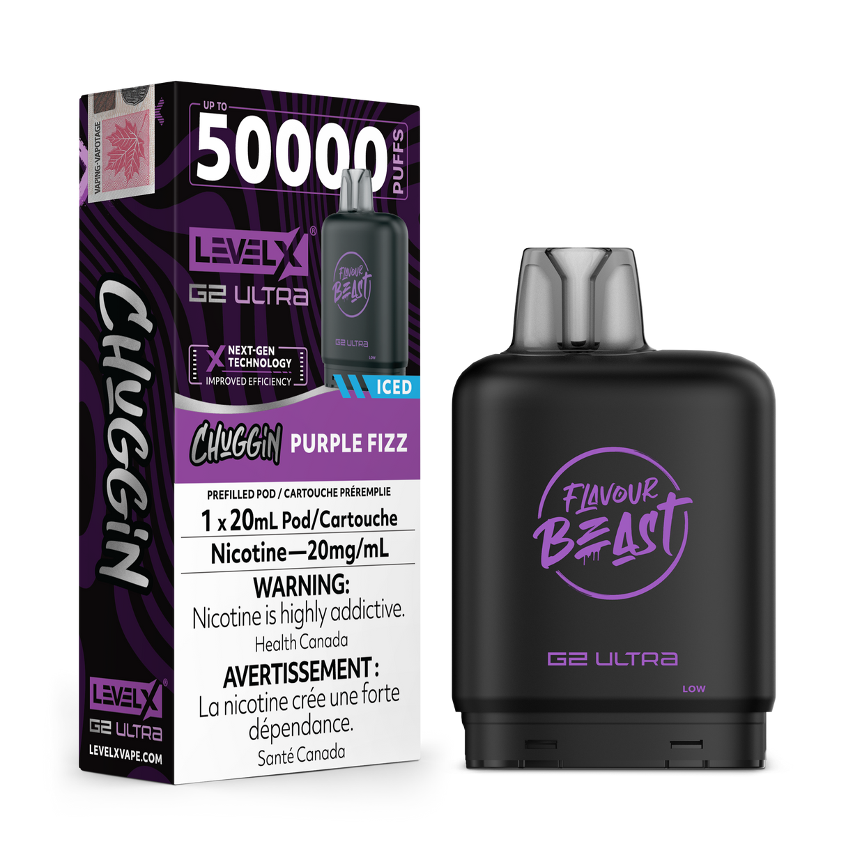 Purple Sparkle (ICED) - Level X G2 Ultra 50k Pod