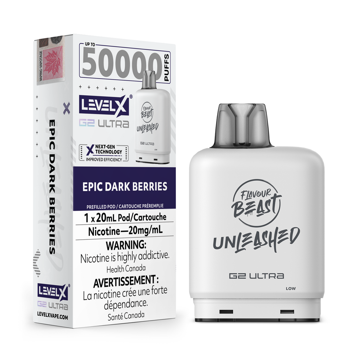 Epic Dark Berries - Flavour Beast Unleashed Level X G2 Ultra 50K Pod