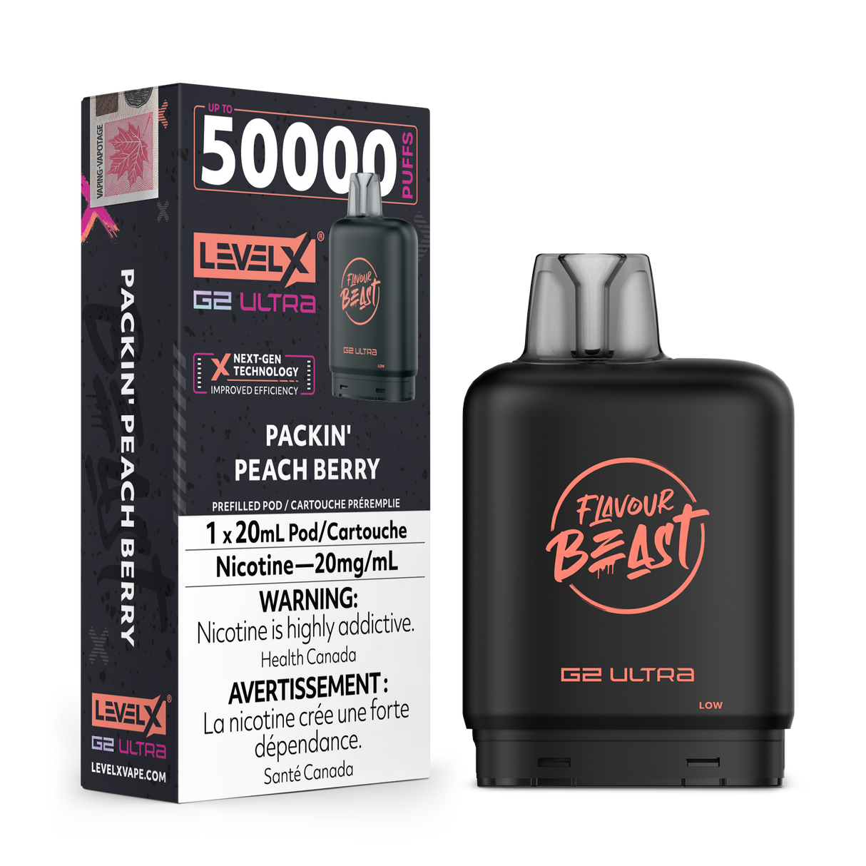 Packin' Peach Berry - Level X G2 Ultra 50k Pod