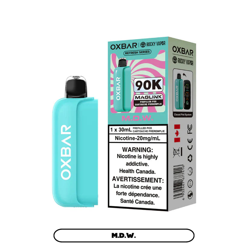 Rocky Vapor Oxbar Maglink M.D.W Pod – 90,000 puffs – Refresh Series