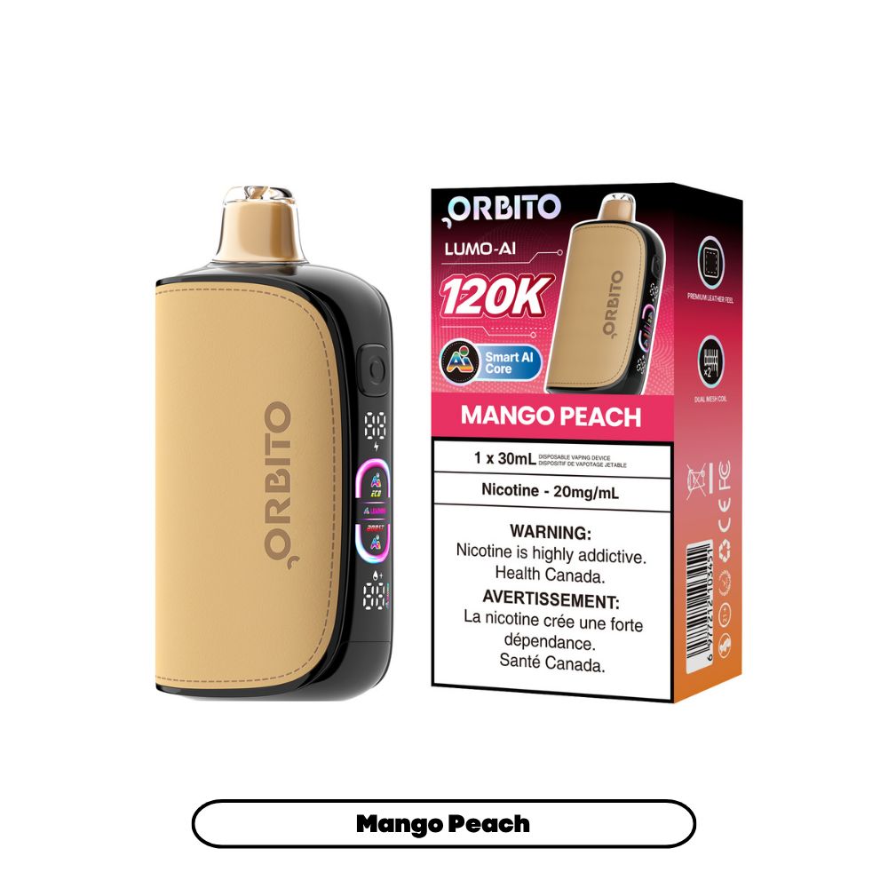 Mango Peach - ORBITO LUMO AI 120K Disposable Vape