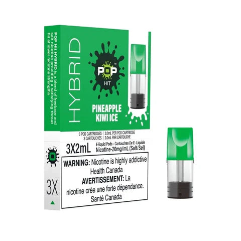 PINEAPPLE KIWI ICE - POP HIT HYBRID PODS