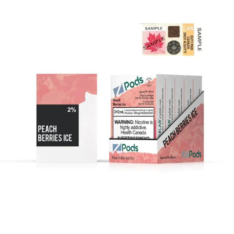 PEACH BERRIES ICE - Z PODS ( SUPREME NIC BLEND)
