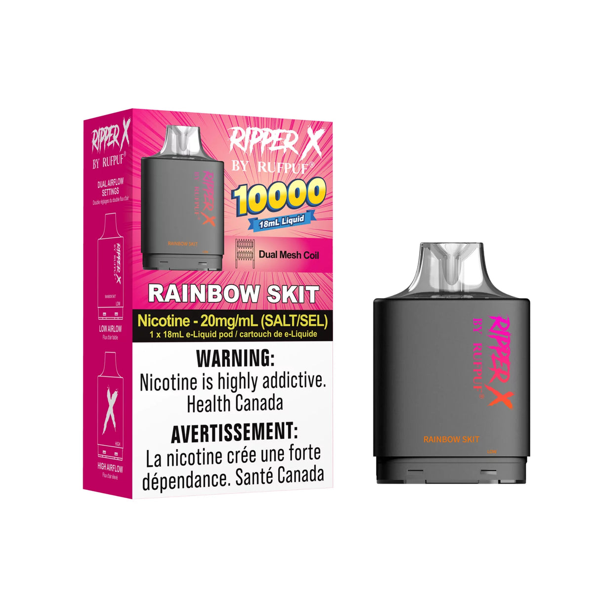 Rainbow SKIT Rufpuf Ripper X Pod 10000 Puffs