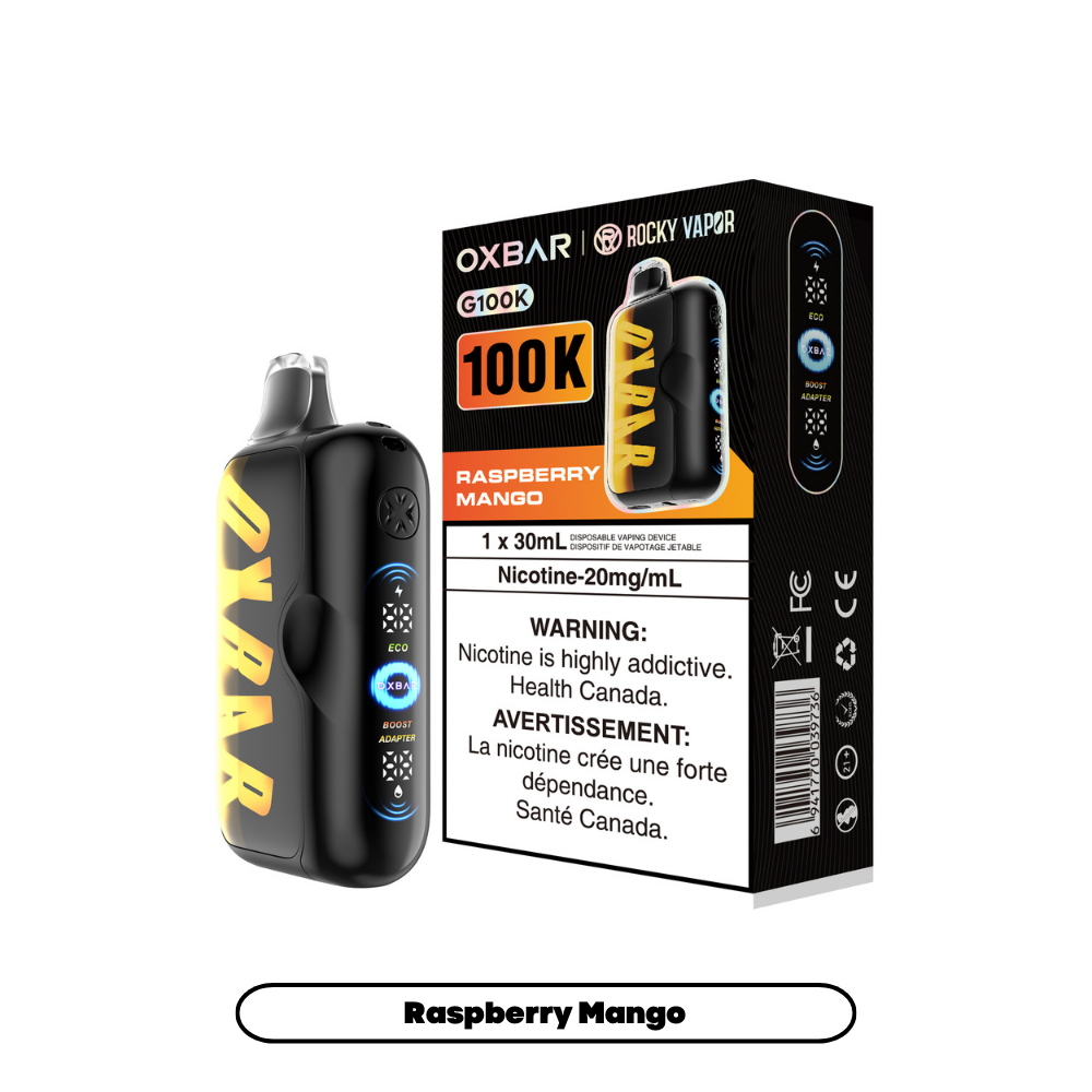 Raspberry Mango - Oxbar Rocky Vapor G100K Disposable Vape