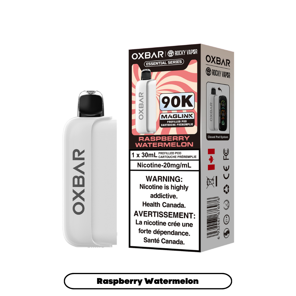 Rocky Vapor Oxbar Maglink Prefilled Pods - Essential Series - Raspberry Watermelon