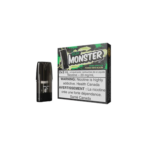 STLTH MONSTER POD PACK - GREEN APPLE ICE