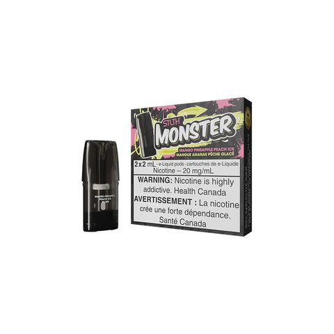 STLTH MONSTER POD PACK - MANGO PINEAPPLE PEACH ICE