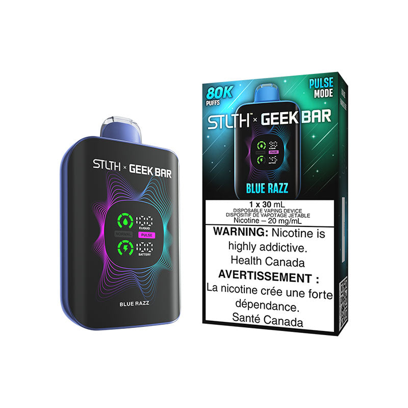 Blue Razz - STLTH X GEEKBAR 80000 Puffs Disposable Vape - 30mL e-liquid