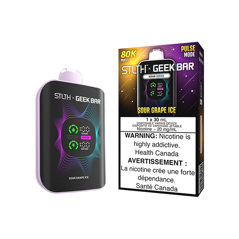 Sour Grape Ice STLTH X GEEKBAR 80000 Puffs Disposable Vape