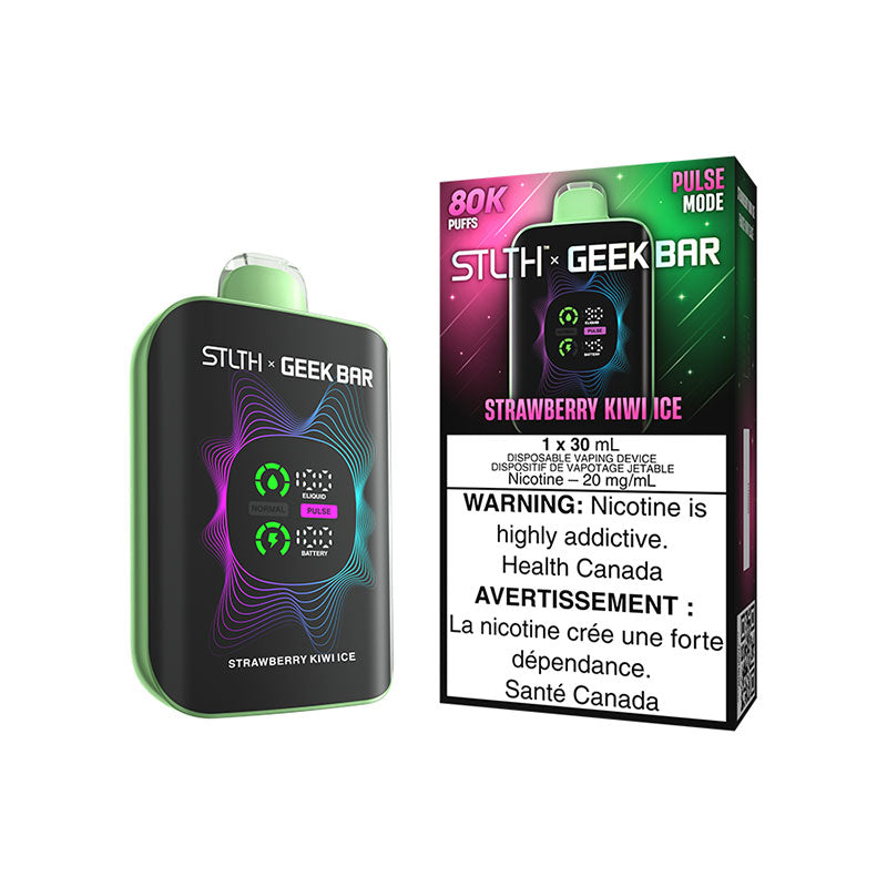 STLTH X GEEKBAR 80000 Puffs Disposable Vape - Strawberry Kiwi Ice