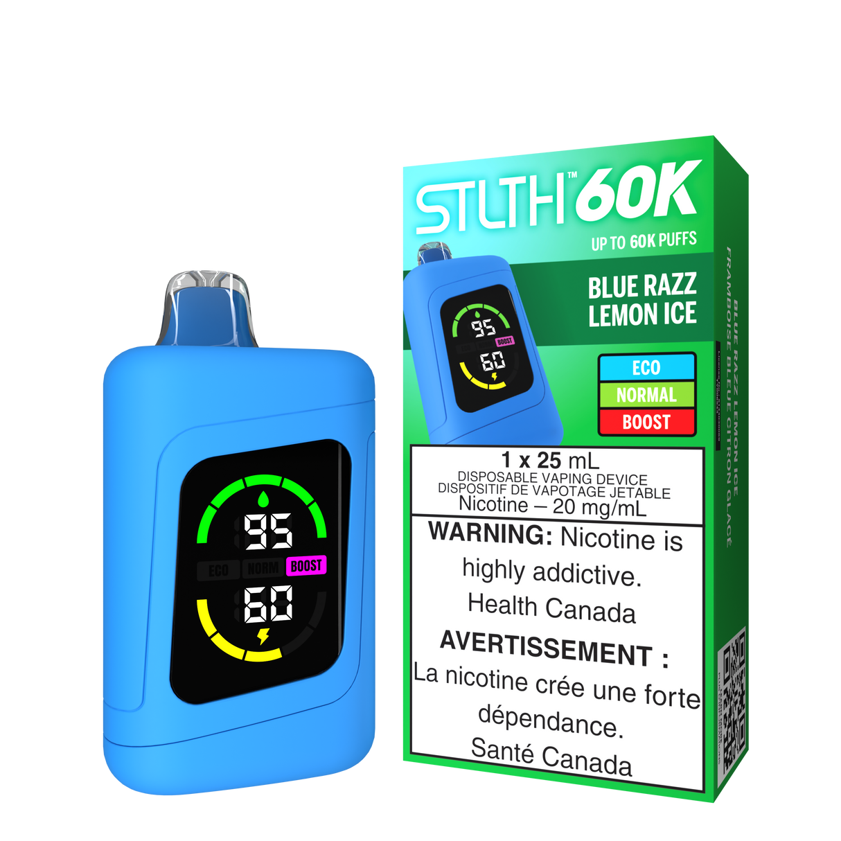 BLUE RAZZ LEMON ICE - STLTH 60K DISPOSABLE