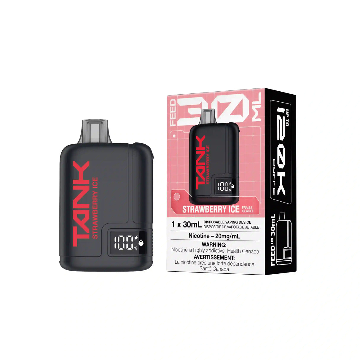 Strawberry Ice FEED Tank 120K Disposable Vape
