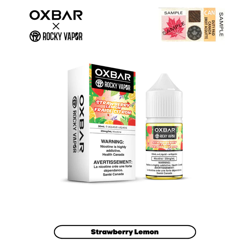 ROCKY VAPOR OXBAR E-LIQUIDS - STRAWBERRY LEMON