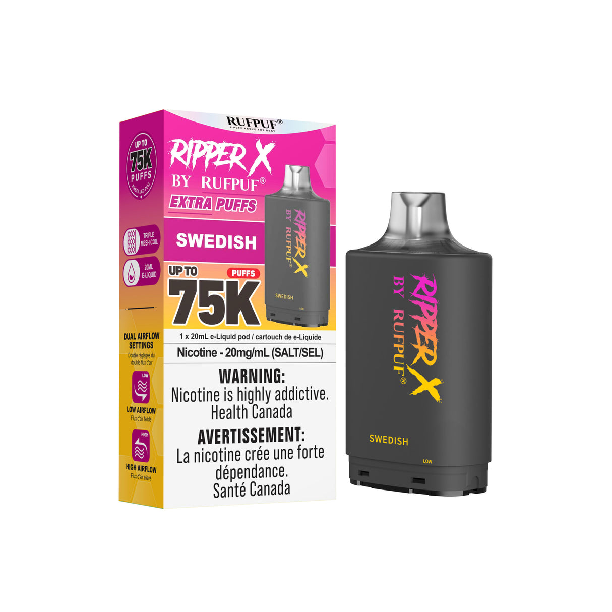 Swedish - Ripper X 75k Turbo Pod 20mg/ml