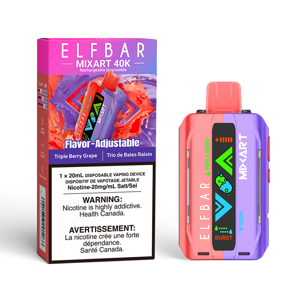 Triple Berry Grape - ElfBar MixArt 40K Disposable Vape