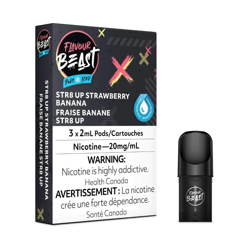 Flavour Beast Pods Pack - STR8 up Strawberry Banana