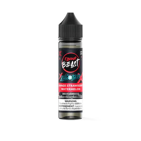 Flavour Beast Salt Juice - Savage Strawberry Watermelon Iced 60ml