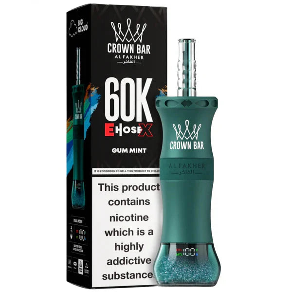 Gum Mint - Al Fakher Crown Bar 60K EHOSE CloudX Disposable Vape