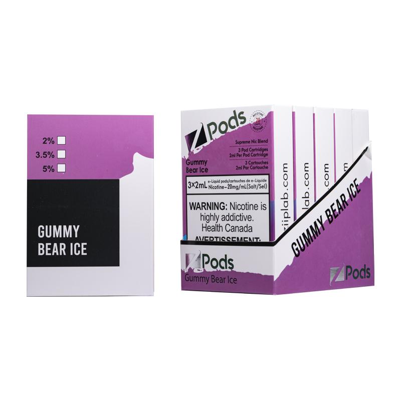 WIGGLY B ICE - Z PODS ( SUPREME NIC BLEND)