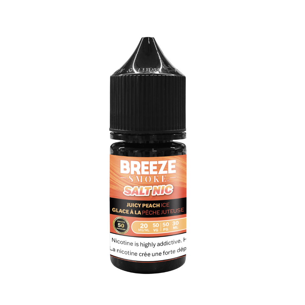 Breeze S50 20mg Salt Nic E-Liquid - 30ml juicy peach ice