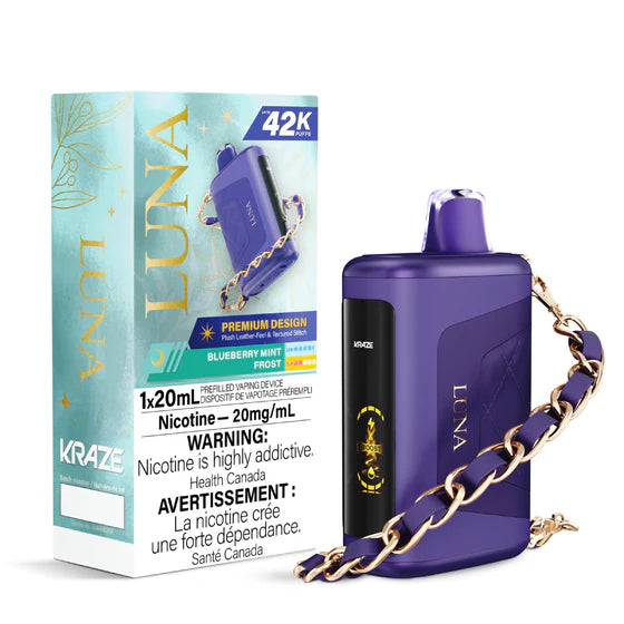 Blueberry Mint Frost - Kraze Luna 42K Disposable Vape
