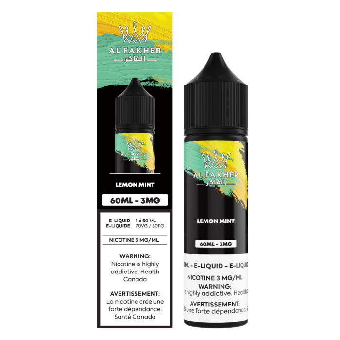 Lemon Mint 3mg AL Fakher Freebase Juice 60mL