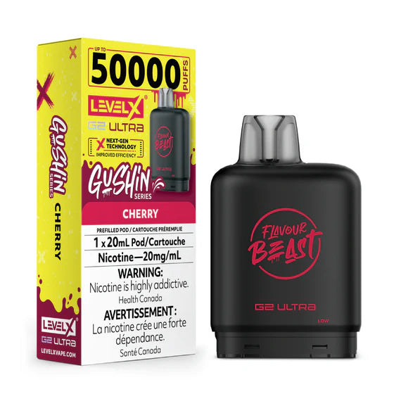 Level X G2 Ultra 50k Flavour Beast Pod - Gushin Cherry