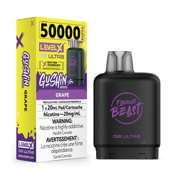 Level X G2 Ultra 50k Flavour Beast Pod - Gushin Grape